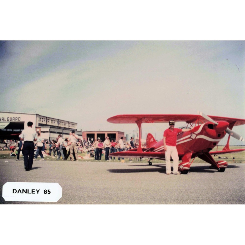 Vtg 1985 Alabama Air National Guard Airshow Red Biplane Photo Kodak - Picture 1 of 2